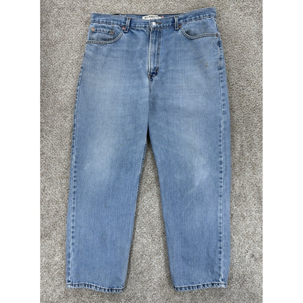 Vintage Levis 550 Jeans Mens 40x30 Blue Relaxed Fit 100% Cotton *Actual Waist 38